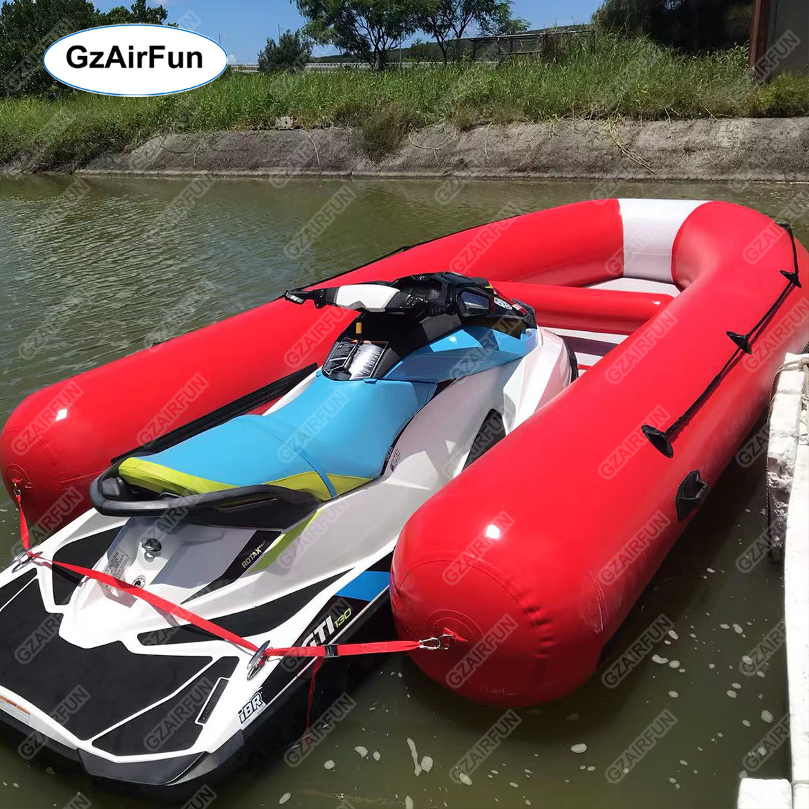 New Design Jet Ski Boat Powered Inflatable Tender that Mixes Jet Ski with Nimble Water Travel for Sea Outdoors