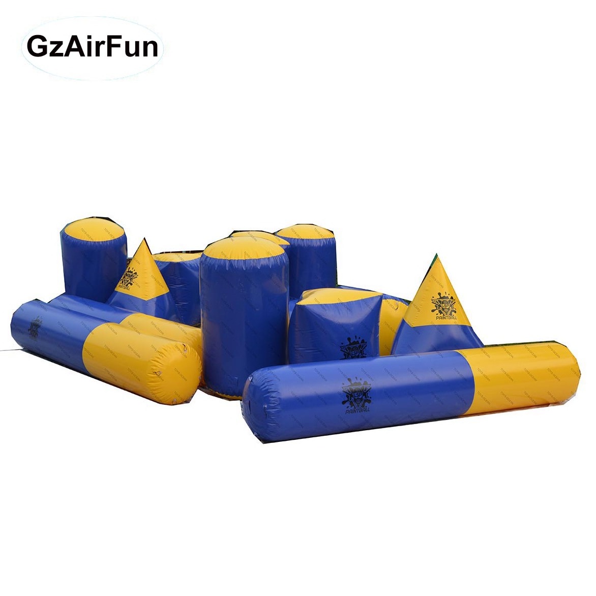 Custom Commercial inflatable paintball course Bunker Paintball Inflatable Paintball Bunkers Arena For sale