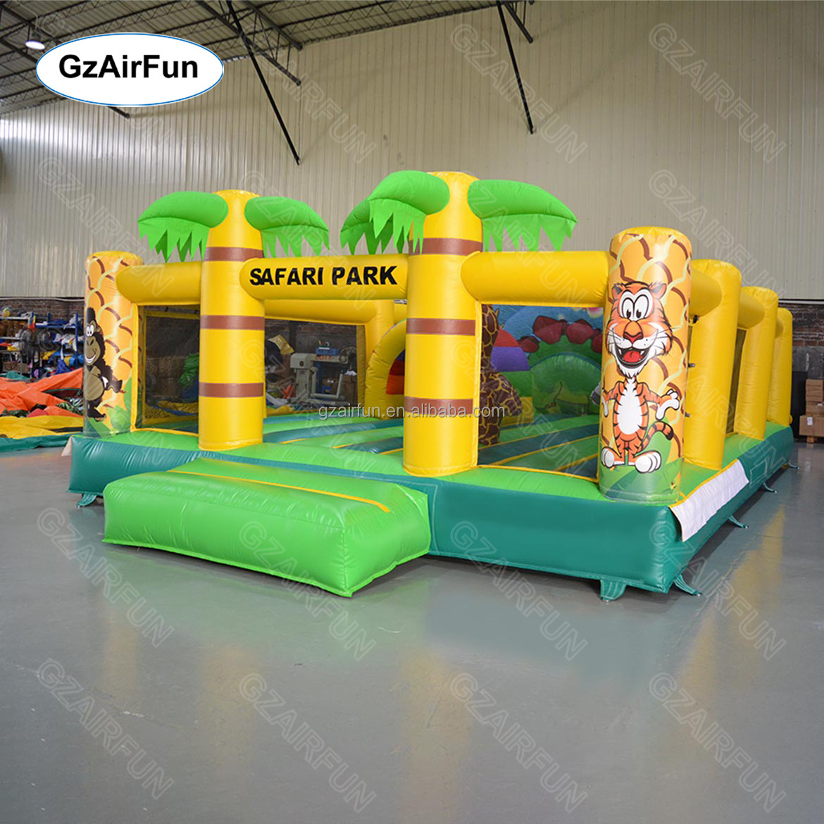 Custom commercial jungle bounce inflatable playground kids inflatable bouncer