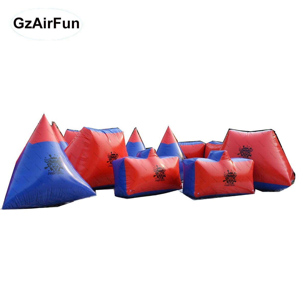 Custom Commercial inflatable paintball course Bunker Paintball Inflatable Paintball Bunkers Arena For sale