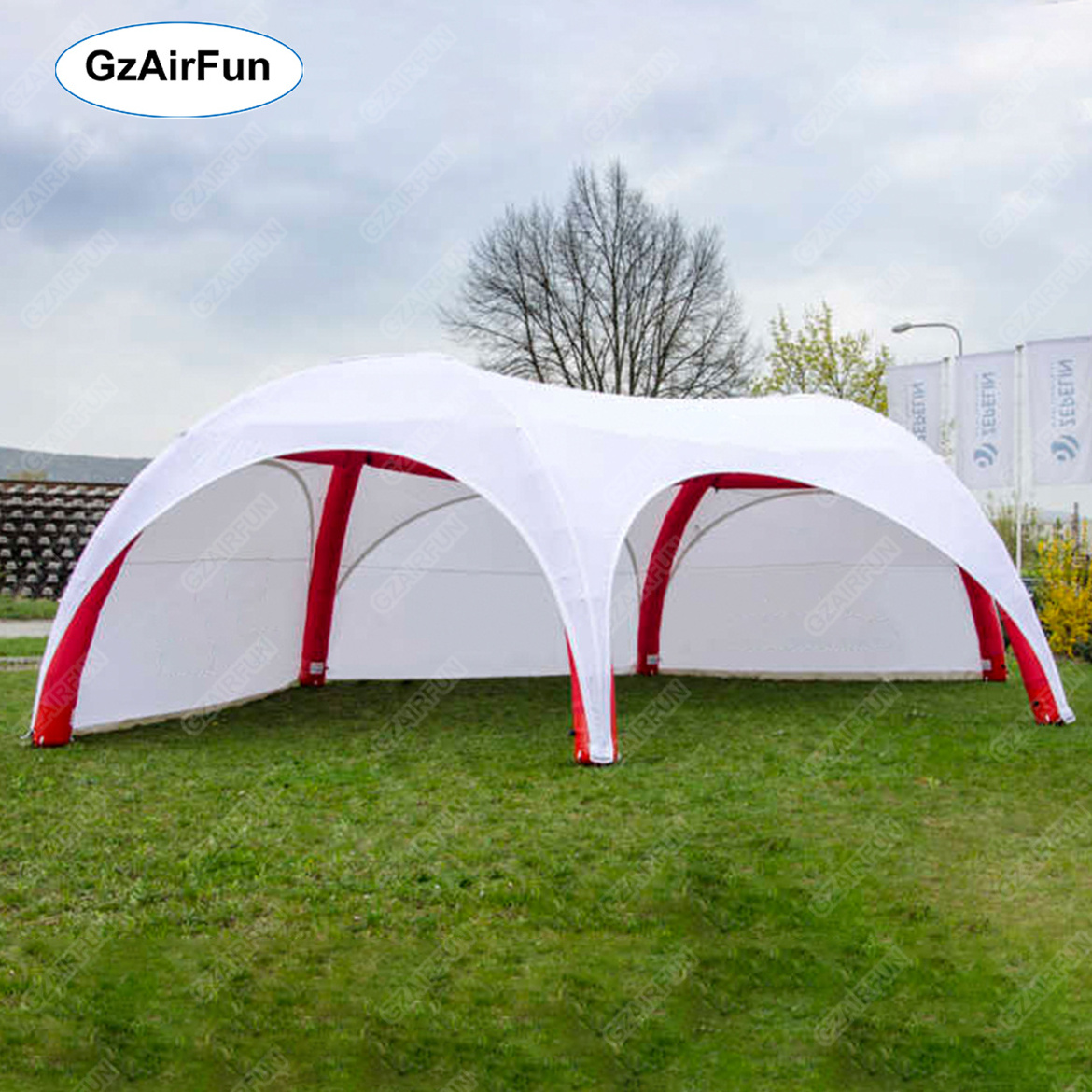 Customized Black Giant Outdoor Gazebo Advertising Dome Event Tent For Events large Inflatable Tent