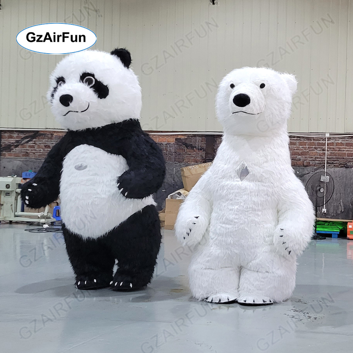 festival carnival white inflatable polar bear mascot inflatable gorilla inflatable panda walking cartoon bear costume