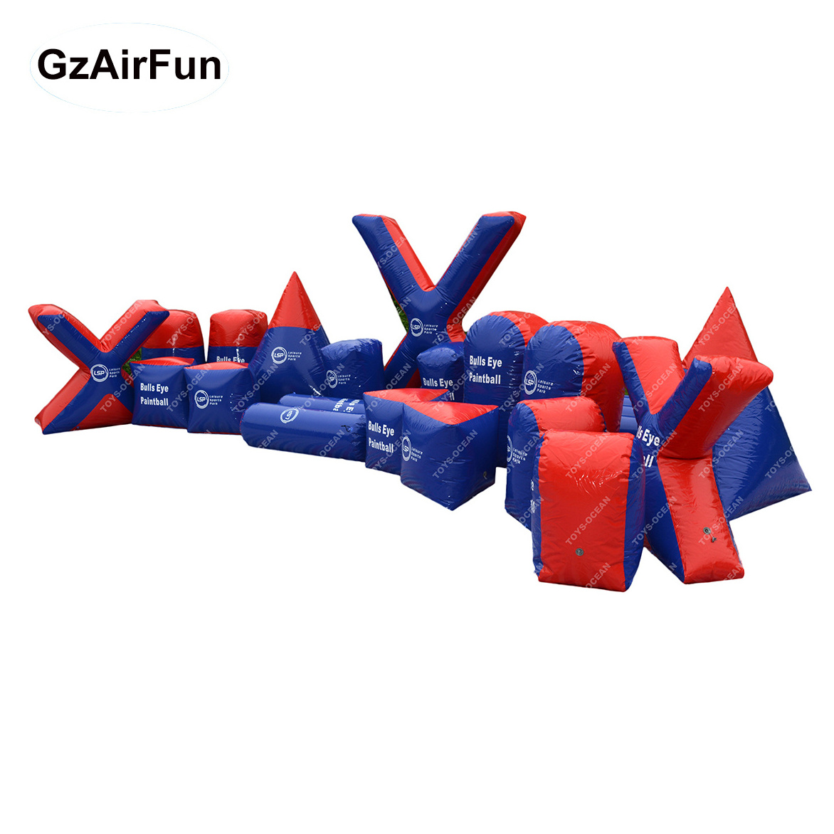 Custom Commercial inflatable paintball course Bunker Paintball Inflatable Paintball Bunkers Arena For sale