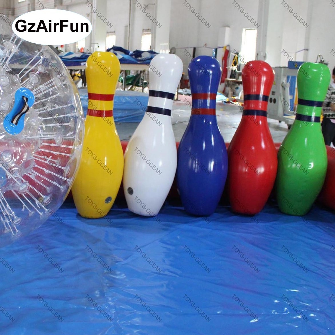 Inflatable bowling alley inflatable human bowling game large  inflatable bowling set game indoor party entertainment