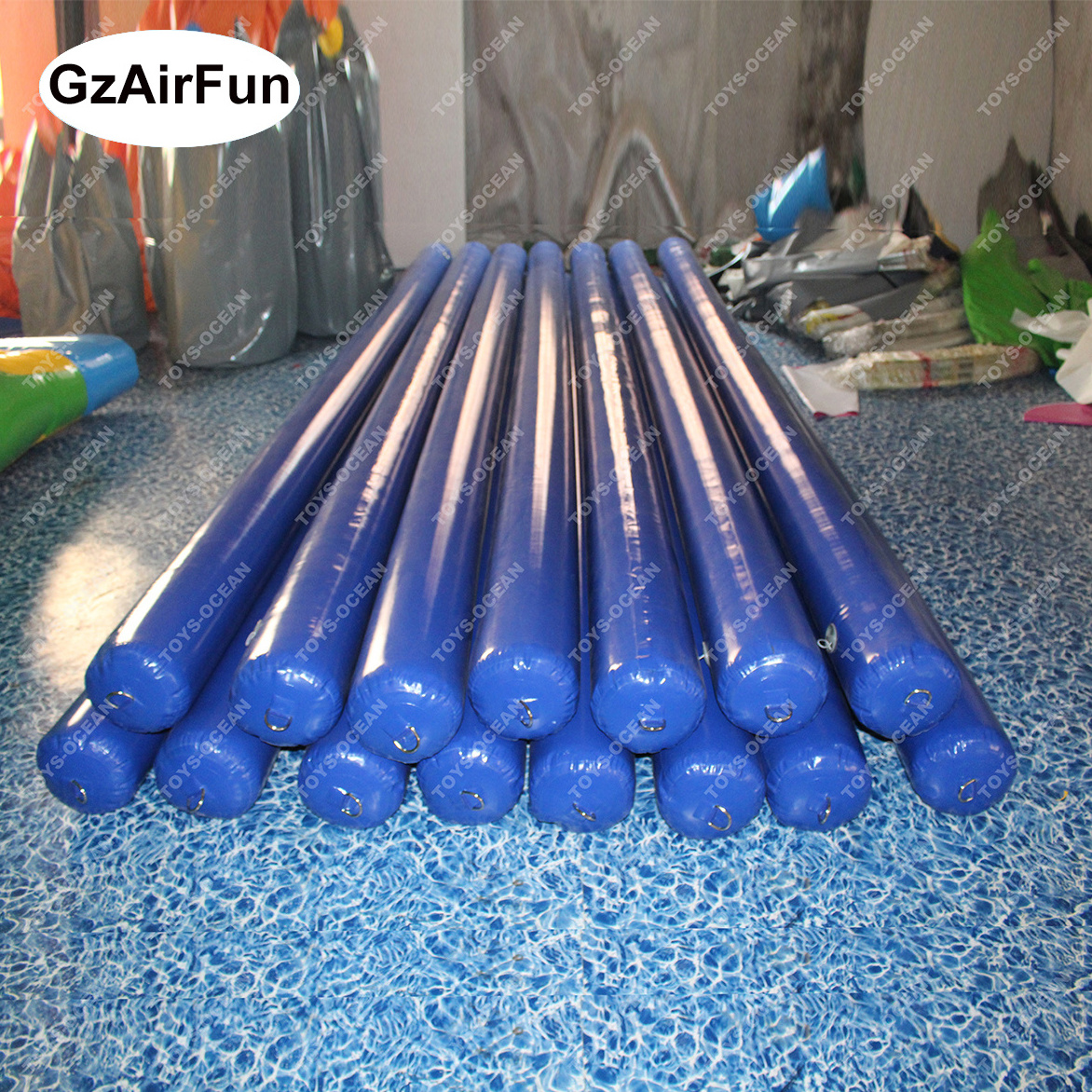 Factory Wholesale Triathlon Water Games Used Floating Long Tube Inflatable Cylinder Training Buoy For Water Park Racing Marks