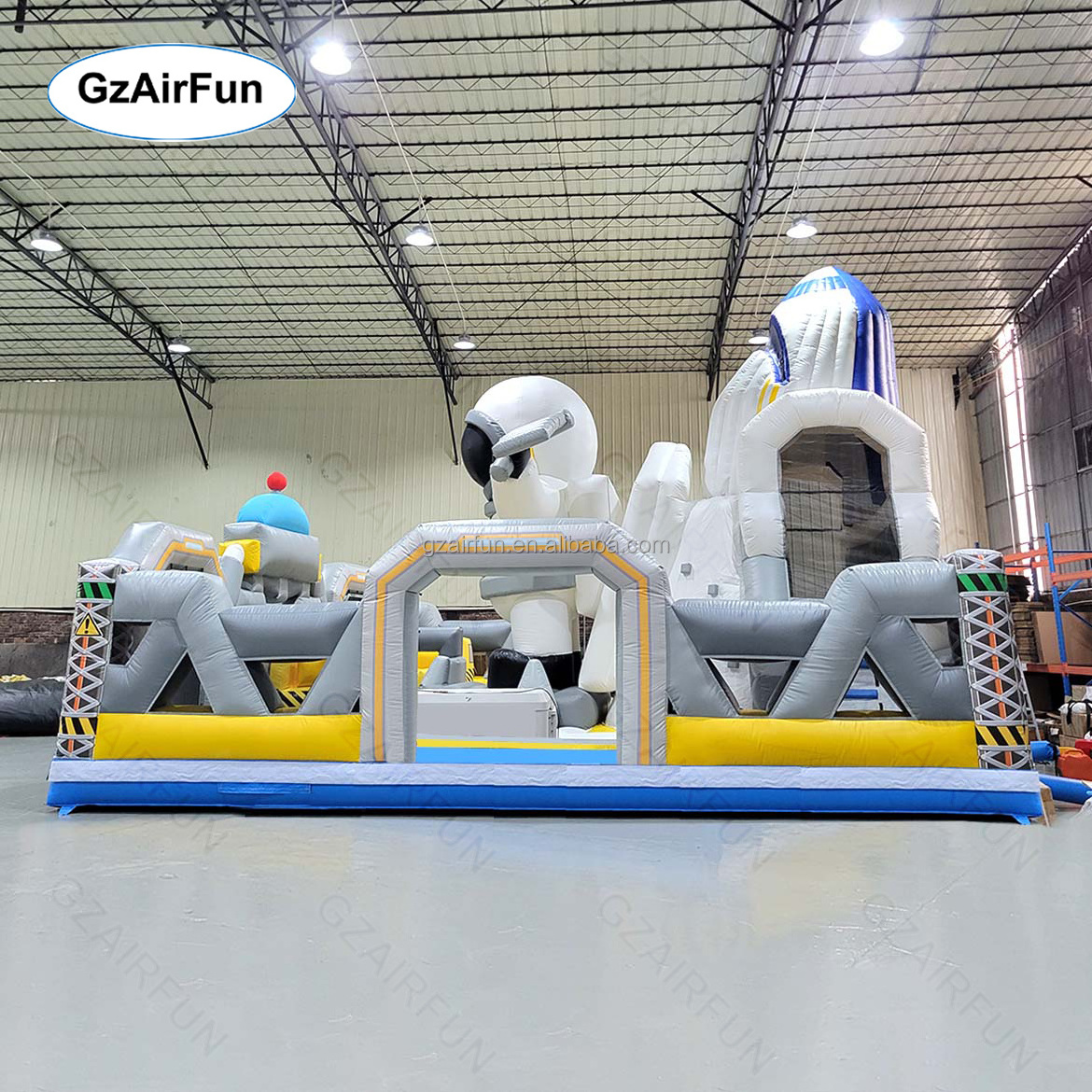 Customized commercial outdoor kids astronaut bounce slide combo inflatable playground for sale