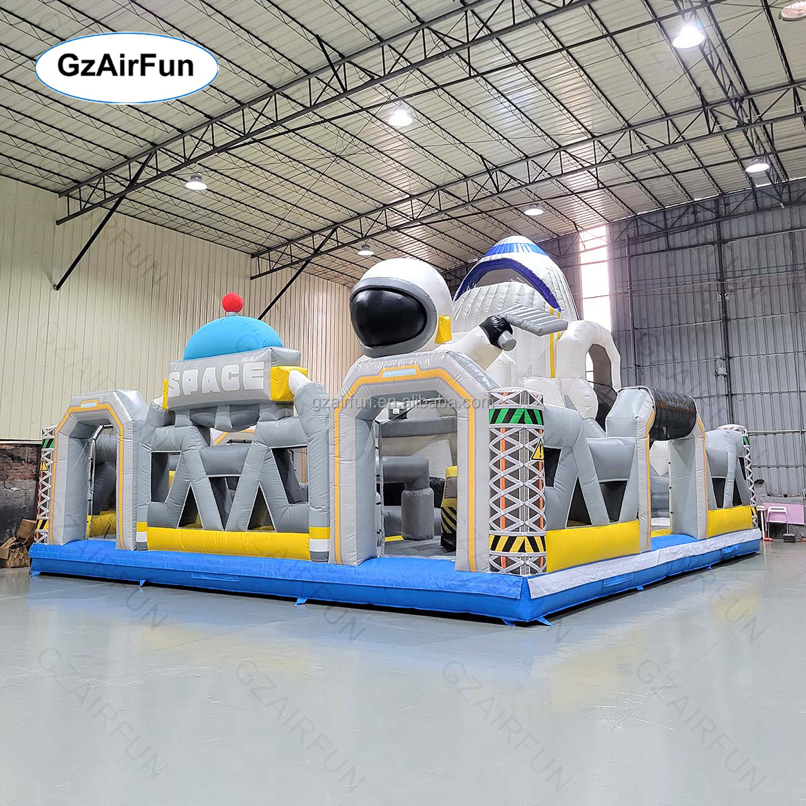 Customized commercial outdoor kids astronaut bounce slide combo inflatable playground for sale