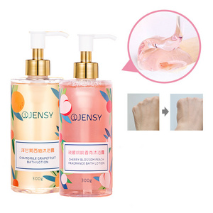 Private Label Moisturizing Bath Rose Fragrance Shower Gel Cream Cherry Blossom Nicotinamide Body Wash Rose Body Wash