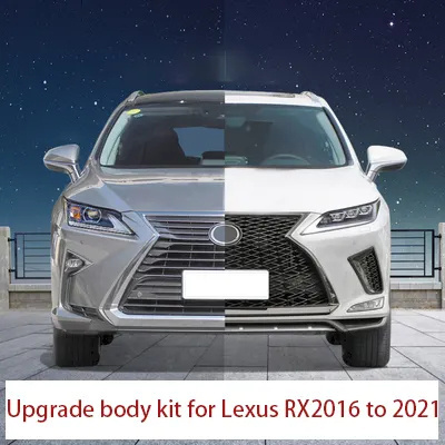 Upgrade Body Kit RX350 Car Bumpers For Lexus Rx 2016-2019 Upgrade 2021 Body Kit Include Grille And 3 Lens Led Headlight