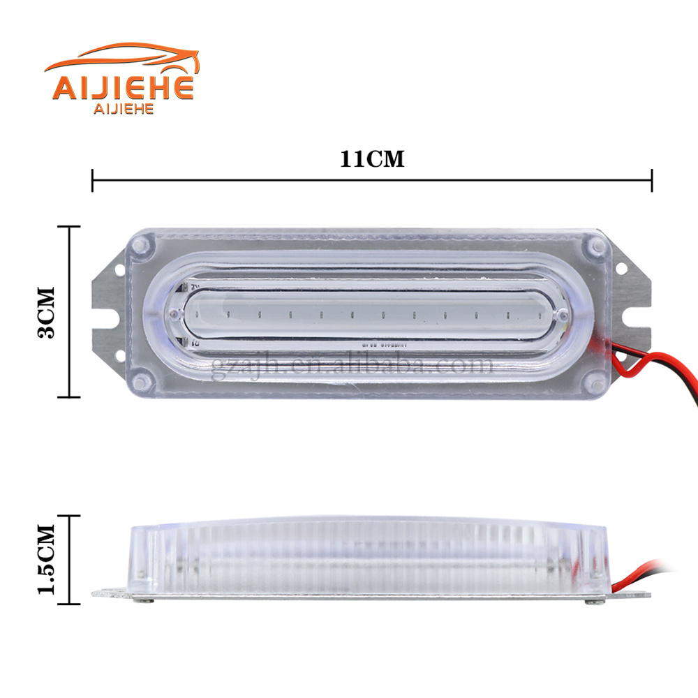 The latest COB control car flashing warning light bar one for two LEDs red light and blue light