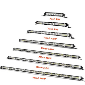 Ultra Slim 7-50 Inch LED Light Bar Off Road 4x4 LED Work Light Bar For Jeep Truck ATV SUV Car LED Headlight 12V 24V