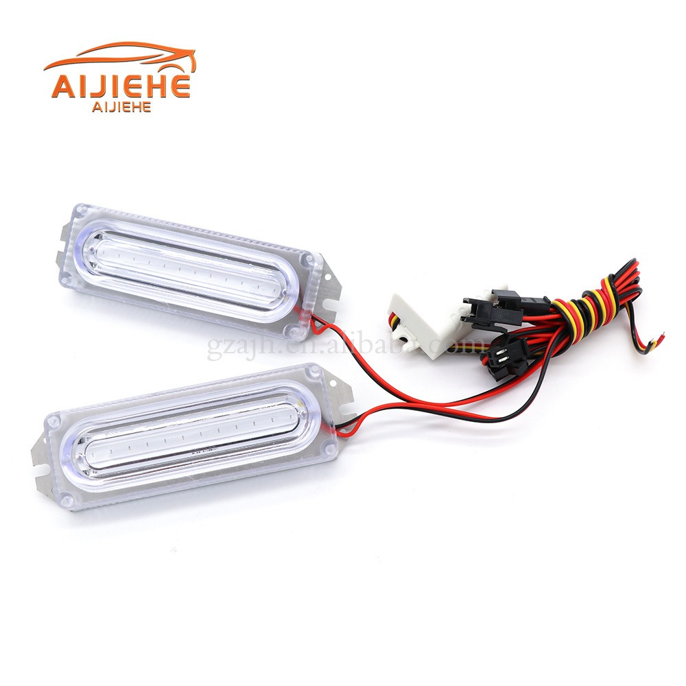 The latest COB control car flashing warning light bar one for two LEDs red light and blue light