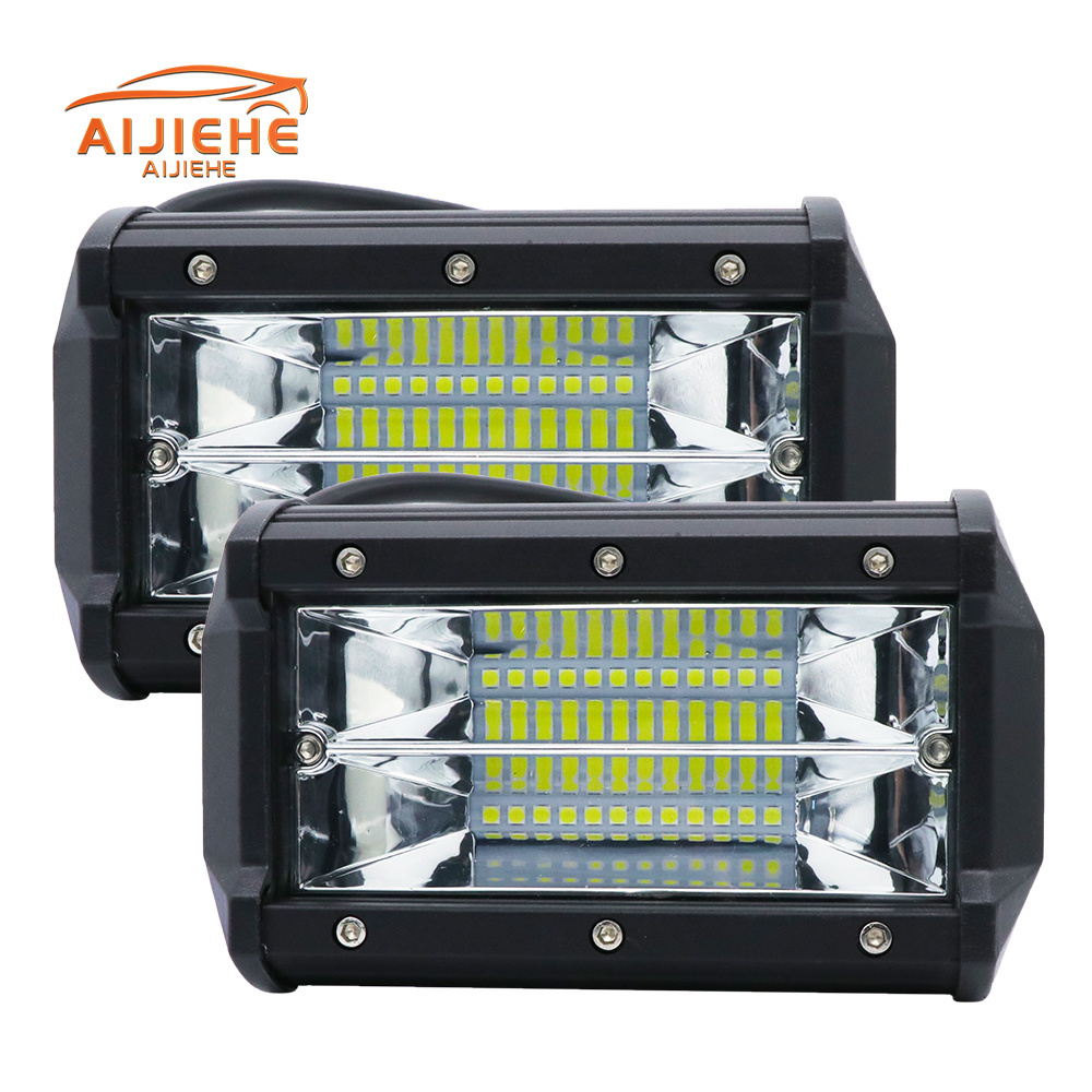 LED Work Light 72w Waterproof Offroad Car Truck Tractor Boat Trailer SUV ATV 12V Spot Flood LED Light Bar LED Work Light