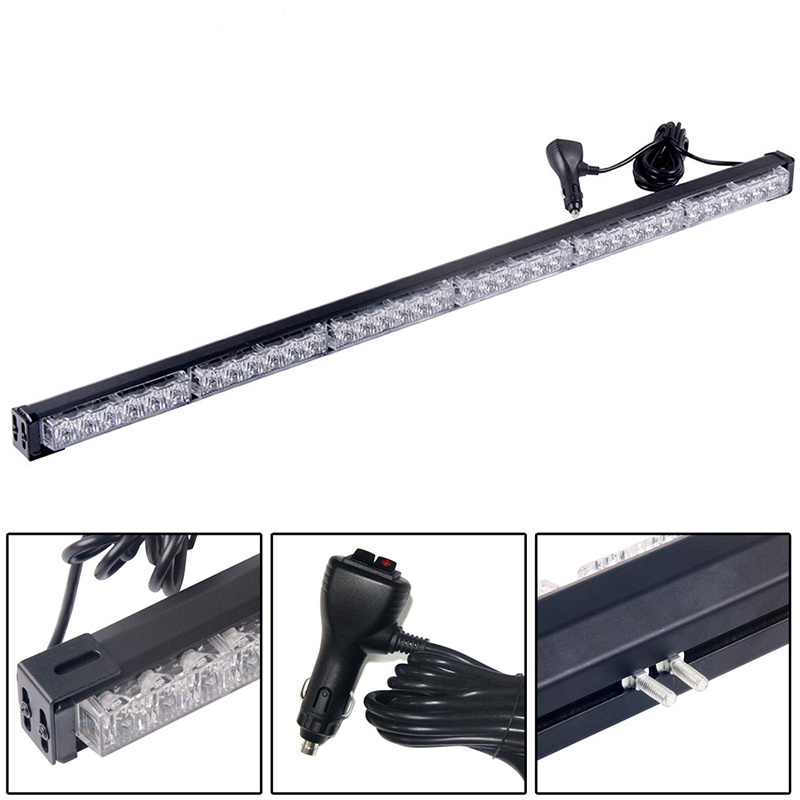 Super bright car led warning strobe light in the network open street light bar strong magnetic ceiling suction cup type