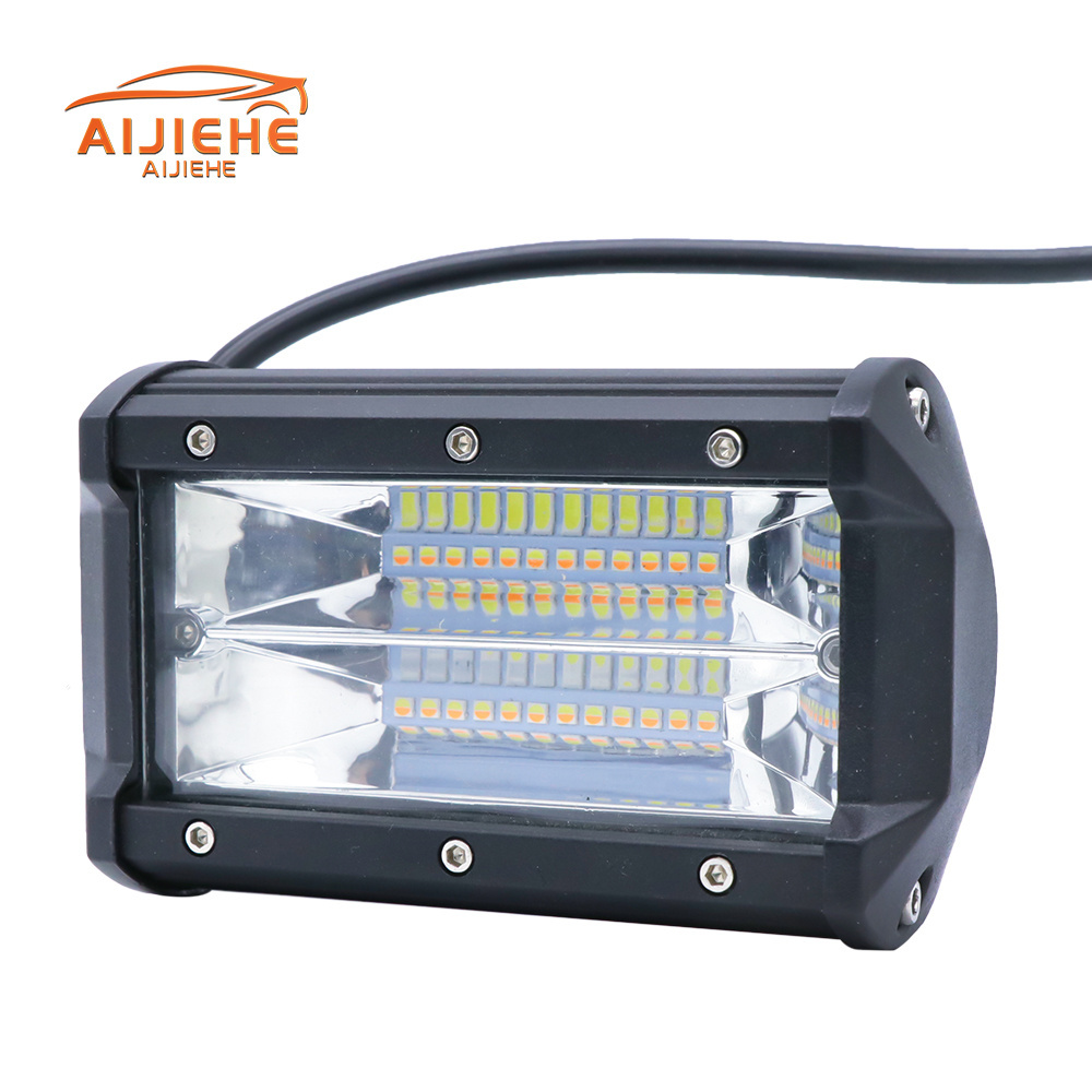 Super brightness work led light 72w 120w auto LED light bar double color combo beam 12V-24V good quality led light bars