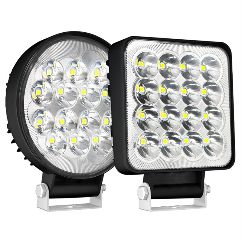 85mm 9-30V 3030 16 LED Work Light Car LED Light DRL headlamp High Power 48W Led Work Light 4x4 Square Truck Offroad Spotlight