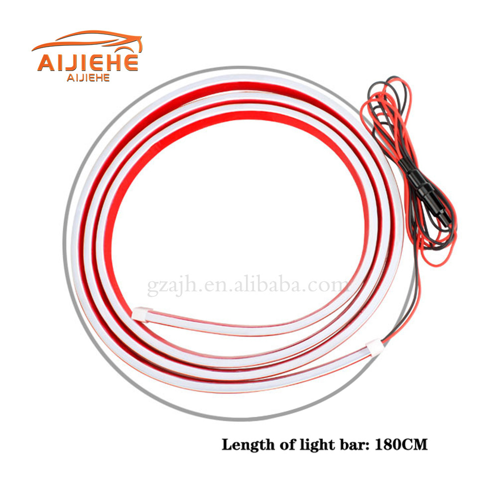 1.2M 1.5M 1.8M Car Hood Flexible Led Strip Light Daytime Running Lights Decoration Backlight Long Auto Atmospere Lamp Universal