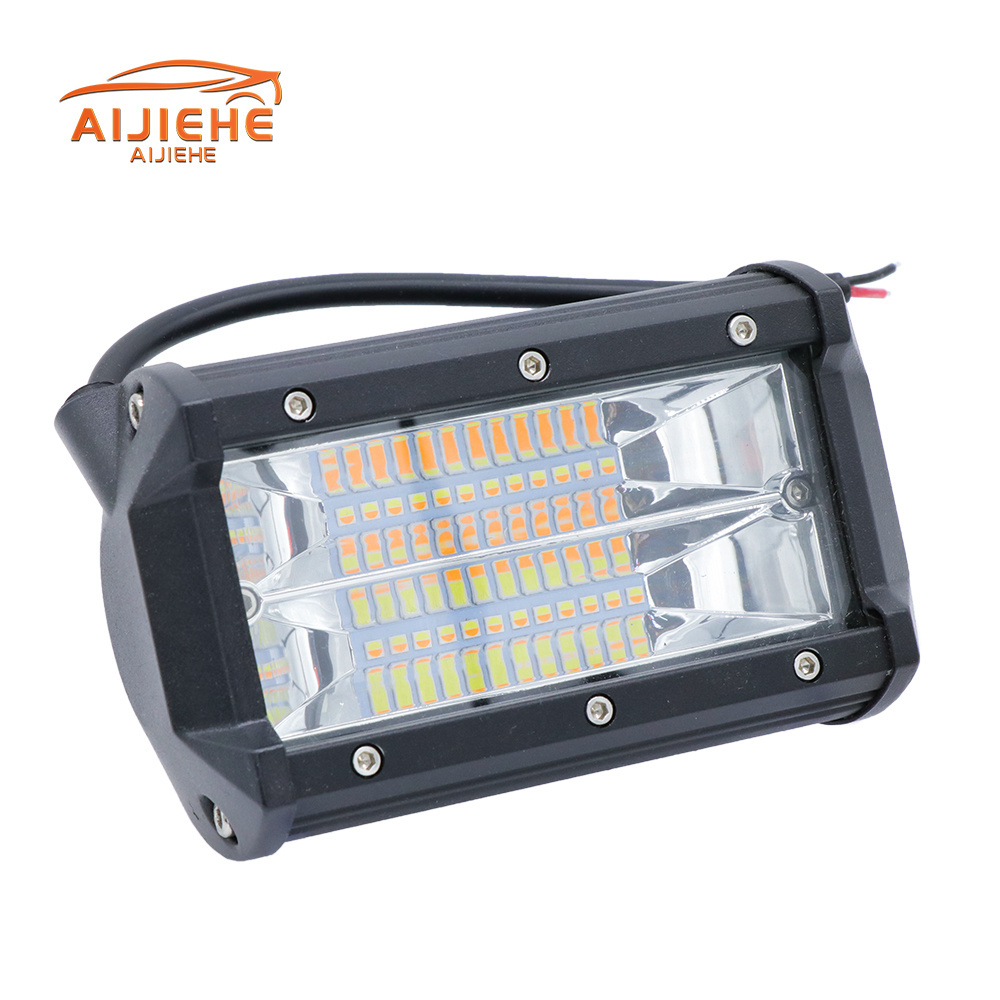 Super brightness work led light 72w 120w auto LED light bar double color combo beam 12V-24V good quality led light bars