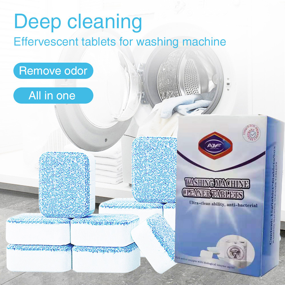 Washing Machine Cleaner Deep Cleaning Tablets Drum cleaner housewife 15g blue and white tablets cleaner