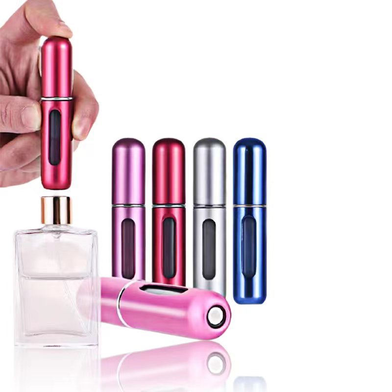 Pink Portable atomiser Mini Wholesale Travel Small unique 5ml black custom refillable luxury empty perfume bottle