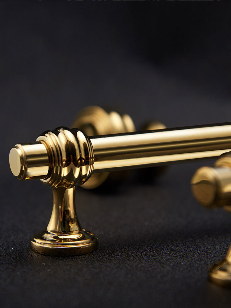 RHETECH Africa Cabinet Knobs And Pulls Brushed Gold Kitchen Hardware Cabinet Pulls Bathroom Pulls And Wardrobe Door Knobs