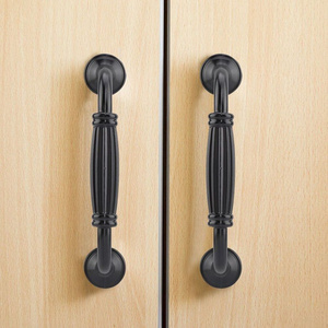 RHETECH Popular Design Brushed Nickel Drawer Pulls New Black Copper Cabinet Pulls Furniture Hardware Modern Black Drawer Pulls