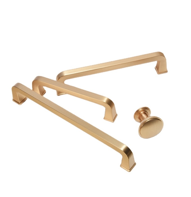 RHETECH Gold Kitchen Cabinet Door Cupboard Handle Dresser Knobs Pulls Handles Gold Kitchen Wardrobe Handles Cabinet Hardware