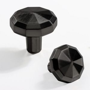 RHETECH Kitchen Handles Matte Black Ten Corners Cabinet Door Handles And Knob Dresser Pulls Cupboard Knobs Handles