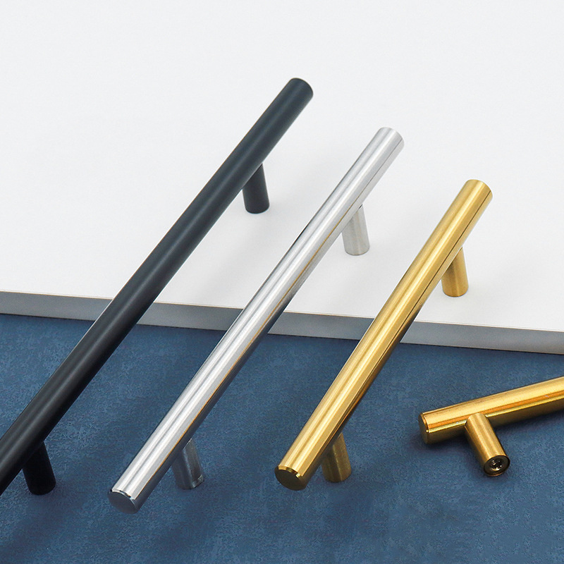 RHETECH CUSTOM Size Stainless Steel 150mm Kitchen Cabinet Hardware Pulls Black Drawer Handles And Pulls