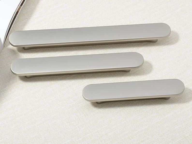 RHETECH Brushed Cabinet Handles Silver Dresser Drawer Handles Kitchen Cabinet Handles Furniture Handles Wholesale