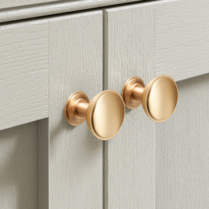 RHETECH Light Luxury Cabinet Handle Brushed Gold Cupboard Wardrobe Drawer Pull Handle Antique Cabinet Hardware