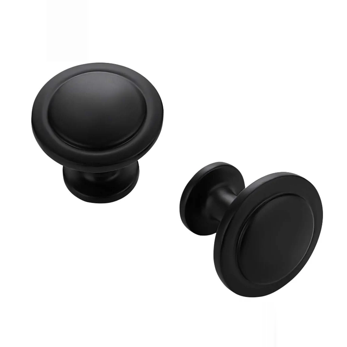 RHETECH Unique Design Furniture Hardware Black Cabinet Pulls Handles Kitchen Cupboard Wardrobe Knobs Zinc Alloy Cabinet Handles