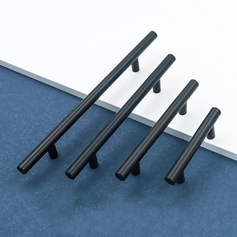 RHETECH CUSTOM Size Stainless Steel 150mm Kitchen Cabinet Hardware Pulls Black Drawer Handles And Pulls