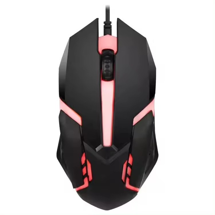 Factory Direct Luminous Game Mouse Wholesale Custom USB Computer Mouse X1 X5 Backlit Wired Mouse Cross-Border