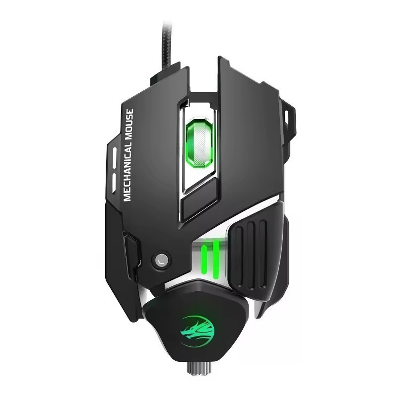 Wired USB Luminous Game Mouse Wholesale Internet Bar Computer E-Sports Chicken Eating Macro Programming Machinery