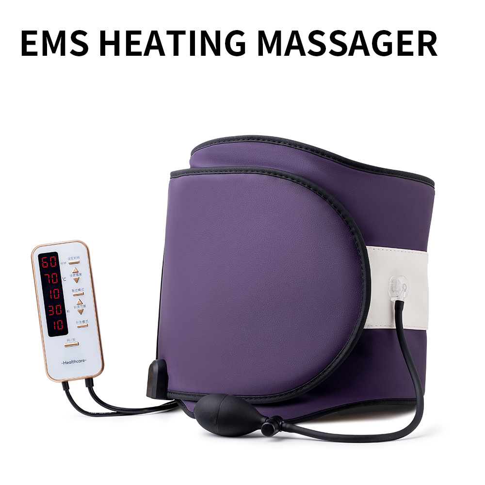 OEM a6 high quality PU leather household heating vibrate EMS women massage slim belt