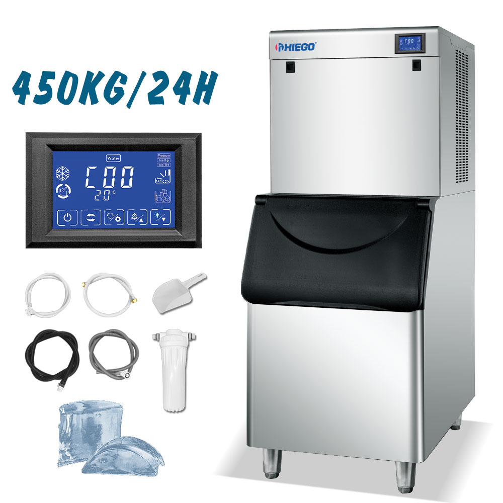 450KG /24H Crystal Clear Ice Machines Making Maker Used Crescent ice Maker for Commercial