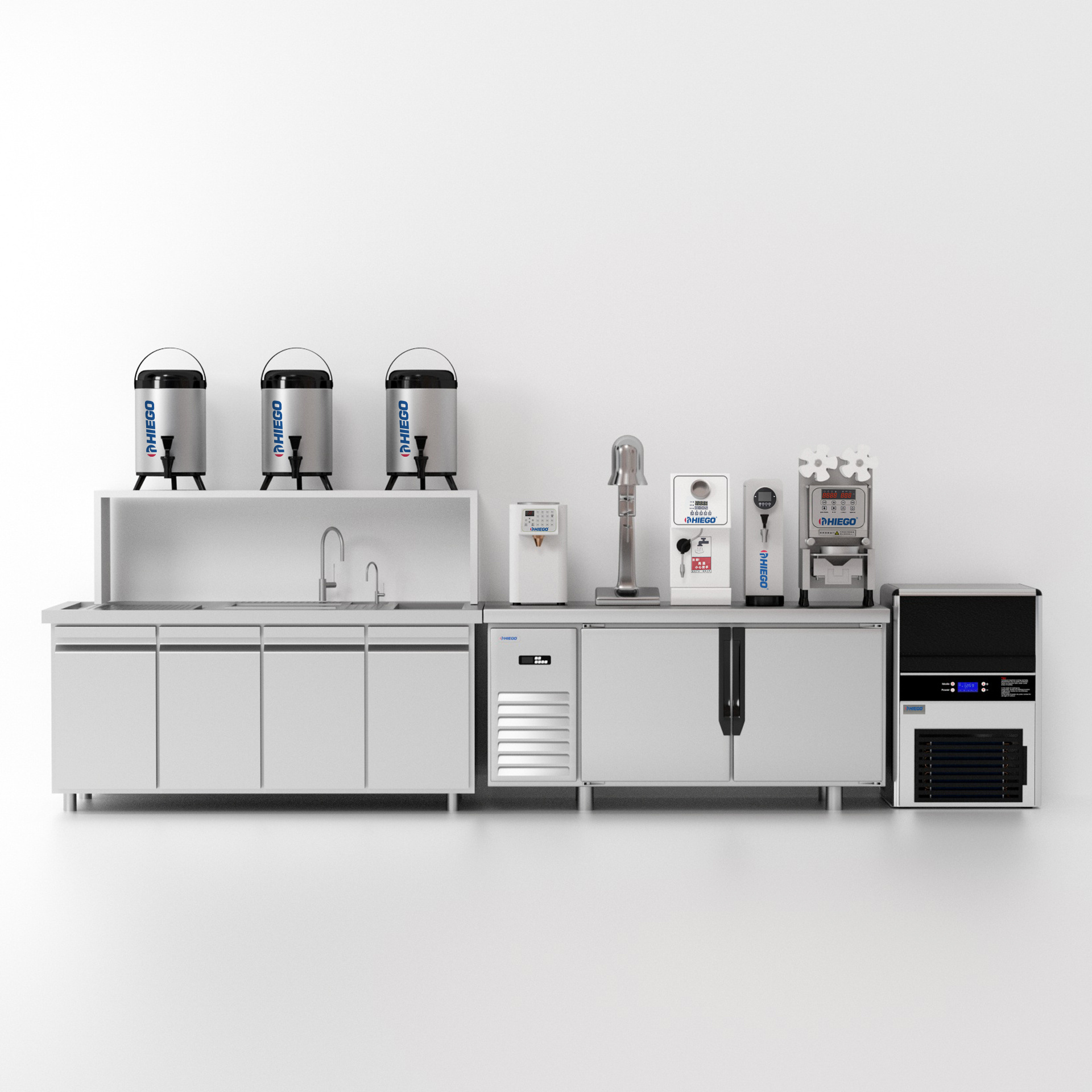 New design Commercial Automatic Bubble Tea Counter  customize drink station bubble tea counter and milk tea equipment