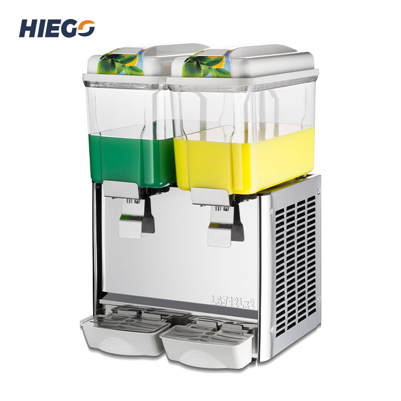 Commercial High Quality 2 Tanks Cold Juice Dispenser Beverage/Large Capacity Drink Dispenser