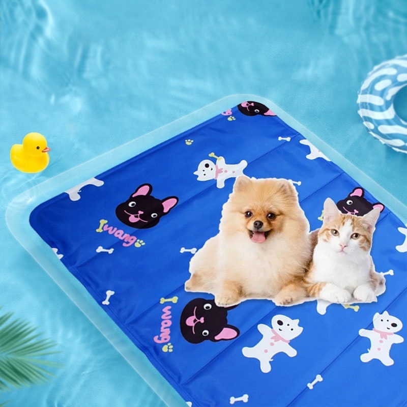 Anjuny Dog Cooling Mat Summer Pad Pet Mat Bed For Dogs Cat Ice Silk Pad Sofa Cooling Bed for Small Medium Dogs Car Seat Cushion