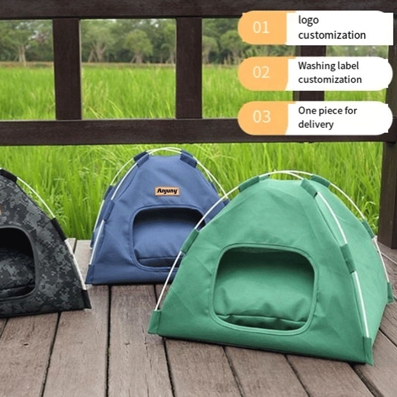 Anjuny Four Seasons Universal Pet Bed Kennel Dog Tent Animals Bed Tent Camping Detachable Small and Medium-sized Pet Dog Bed