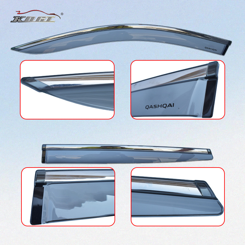 High Quality factory hot selling  Car Accessories Protect Rain Guard Sun Window Visor Deflector for NISSAN Qashqai