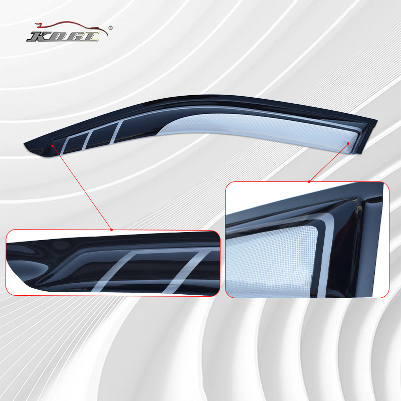 Hot Selling High Quality Exterior Accessories Window Visor Car Door Visor for Toyota HILUX  VIGO 08 PMMA Rain Protection easily