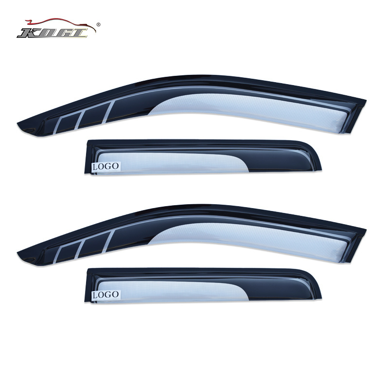 Hot Selling High Quality Exterior Accessories Window Visor Car Door Visor for Toyota HILUX  VIGO 08 PMMA Rain Protection easily