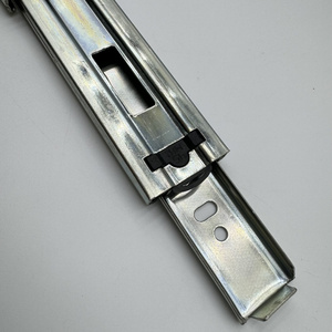 High Quality Furniture 45mm Triple Fold Ball Bearing Telescopic Channel Rail Full Extension Drawer Runners