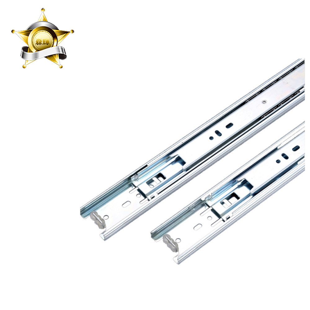 Factory 4510 Telescopic Channel Rail 45mm Drawer Runner Stainless Steel Drawer Slide