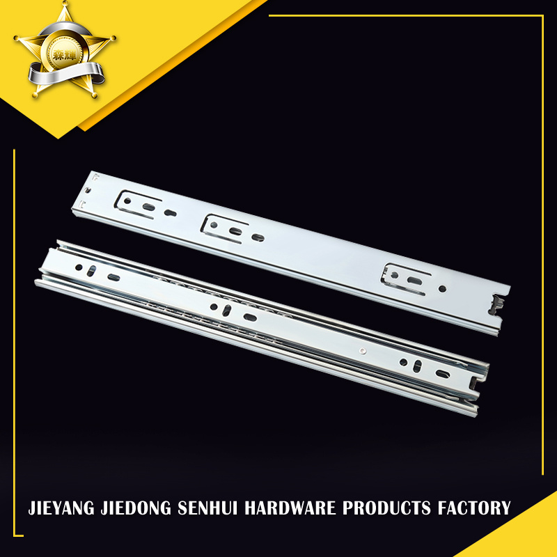 Factory 4510 Telescopic Channel Rail 45mm Drawer Runner Stainless Steel Drawer Slide