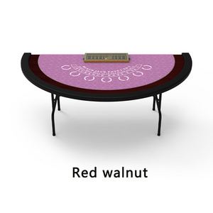 Wholesale price foldable black Jack 21 point simple table poker table