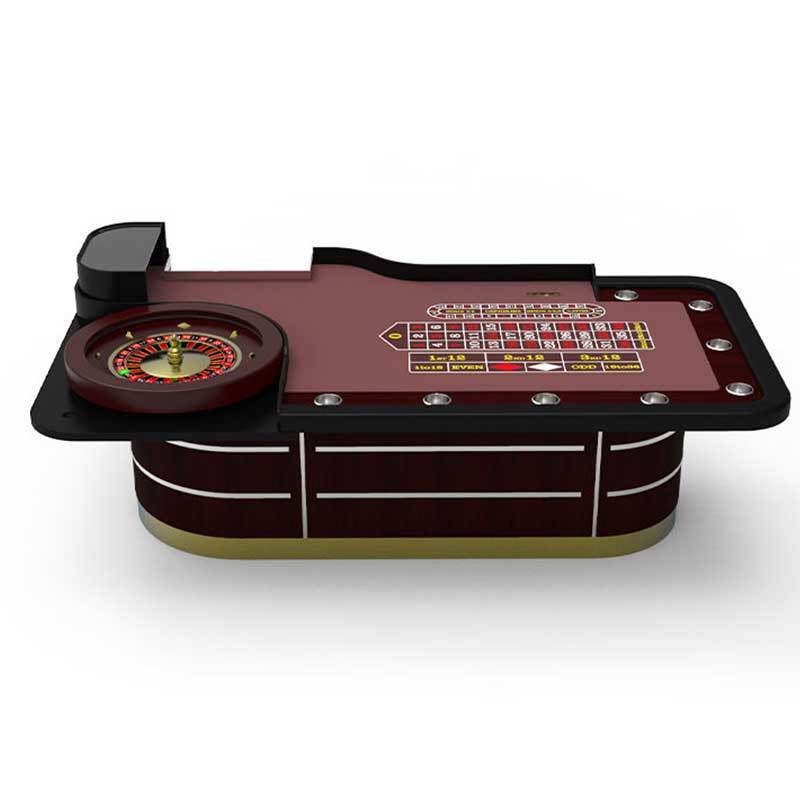 Baccarat Blackjack Texas Poker Chips Customize Luxury Wooden Casino Roulette Wheels Game Tables