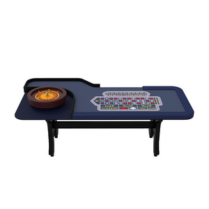 Deluxe High Quality 22" Roulette Wheel Poker Table With H Legs Cup Holders H Leg Cup Holder Roulette Table